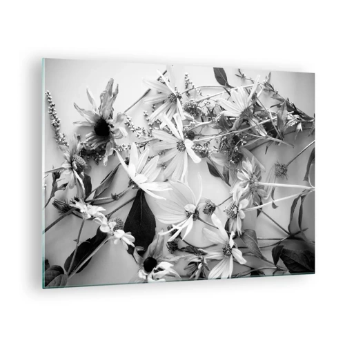 Obraz na skle - Květiny bez kytice - 70x50 cm