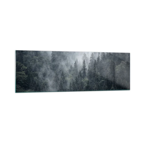 Obraz na skle - Lesní svítání - 160x50 cm