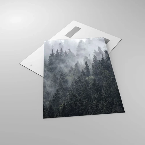 Obraz na skle - Lesní svítání - 70x100 cm
