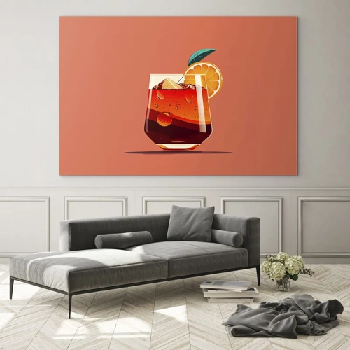 Obraz na skle - Letní osvěžení - 70x50 cm