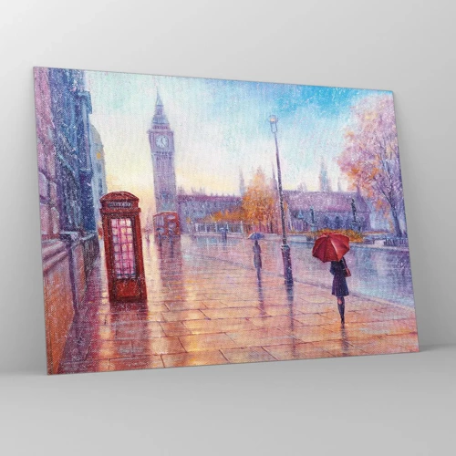 Obraz na skle - Londýnský podzimní den - 70x50 cm