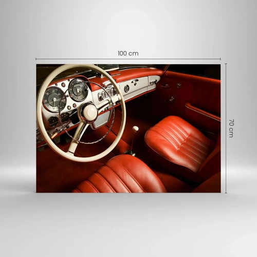 Obraz na skle - Luxus ve stylu vintage - 100x70 cm