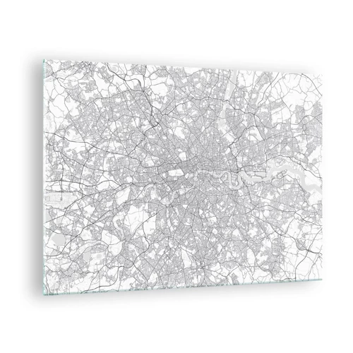 Obraz na skle - Mapa londýnského labyrintu - 70x50 cm