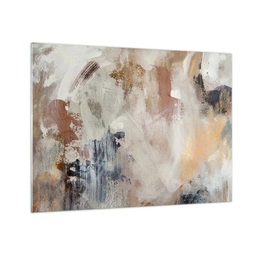 Obraz na skle - Mlhavá abstrakce - 70x50 cm