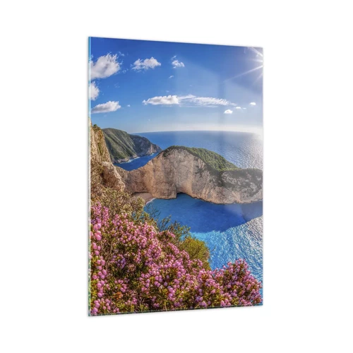 Obraz na skle - Moje velké řecké prázdniny - 50x70 cm