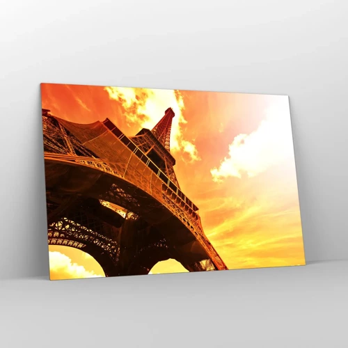 Obraz na skle - Monumentální, protože je pozlacená sluncem - 120x80 cm