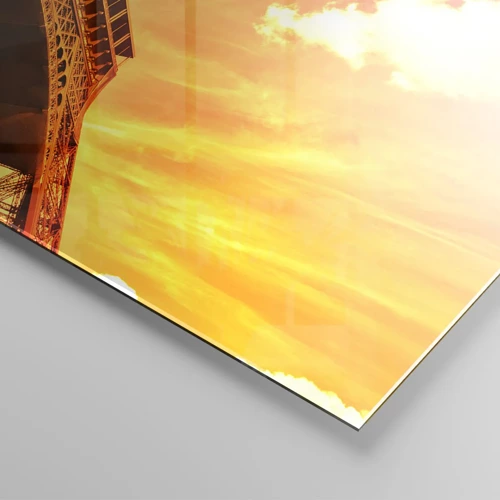 Obraz na skle - Monumentální, protože je pozlacená sluncem - 80x120 cm