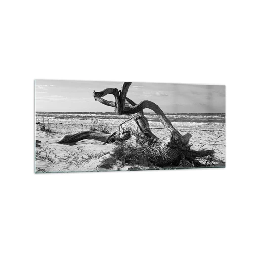 Obraz na skle - Mořská socha - 120x50 cm