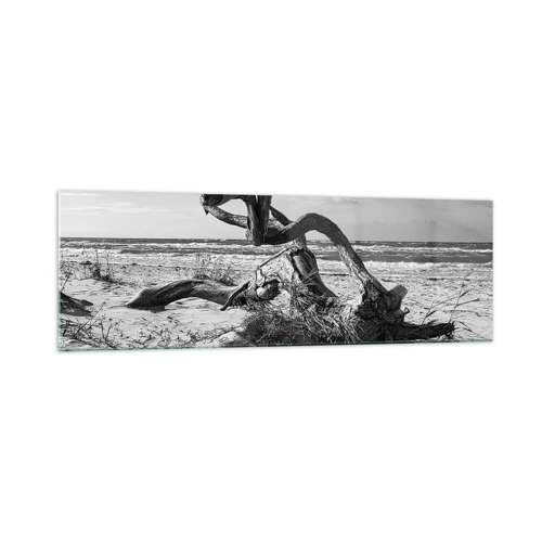 Obraz na skle - Mořská socha - 160x50 cm