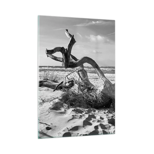 Obraz na skle - Mořská socha - 50x70 cm