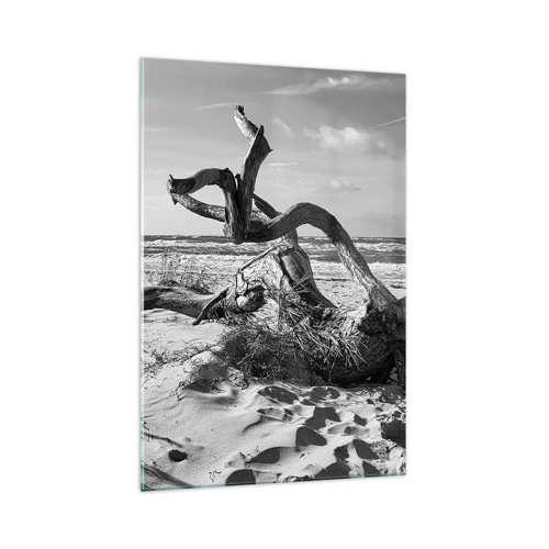 Obraz na skle - Mořská socha - 70x100 cm