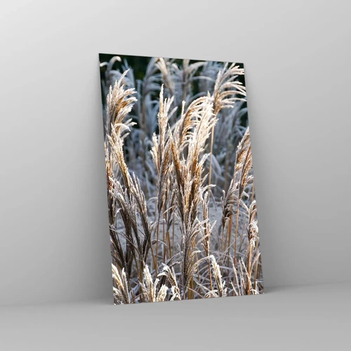 Obraz na skle - Mrazem pokryté - 80x120 cm