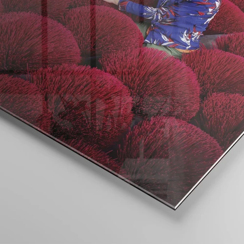 Obraz na skle - Na rýžovém poli - 140x50 cm