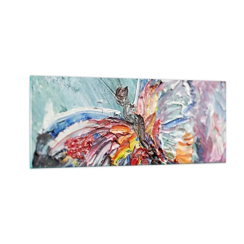 Obraz na skle - Namalovaný přírodou - 100x40 cm