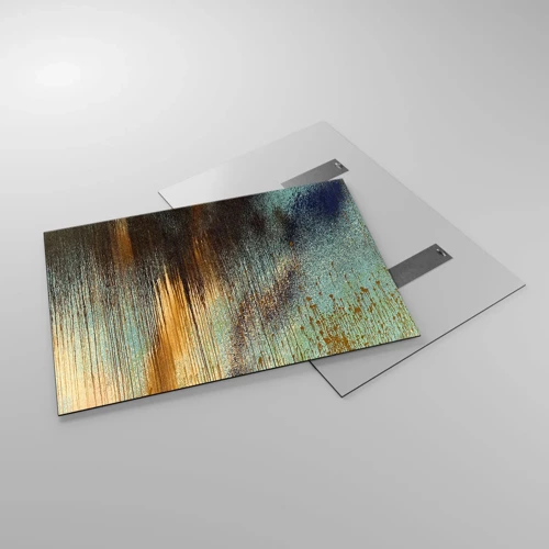 Obraz na skle - Nenáhodná barevná kompozice - 100x70 cm
