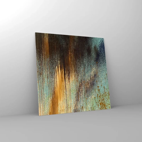 Obraz na skle - Nenáhodná barevná kompozice - 70x70 cm