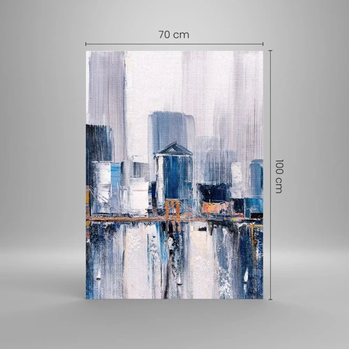 Obraz na skle - Newyorská imprese - 70x100 cm