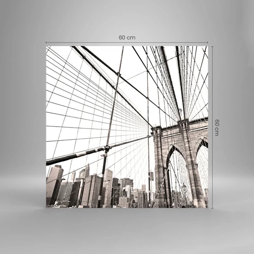 Obraz na skle - Newyorská katedrála - 60x60 cm