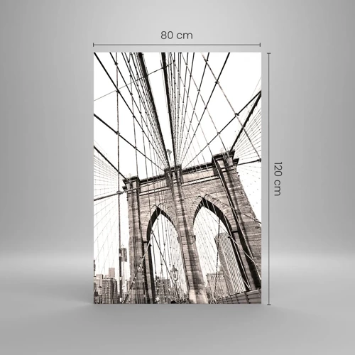 Obraz na skle - Newyorská katedrála - 80x120 cm