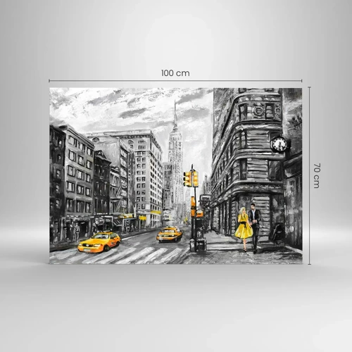 Obraz na skle - Newyorský příběh - 100x70 cm