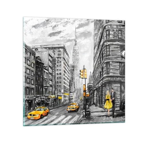 Obraz na skle - Newyorský příběh - 50x50 cm