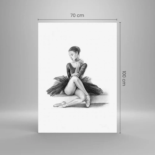 Obraz na skle - Okouzlená tancem - 70x100 cm