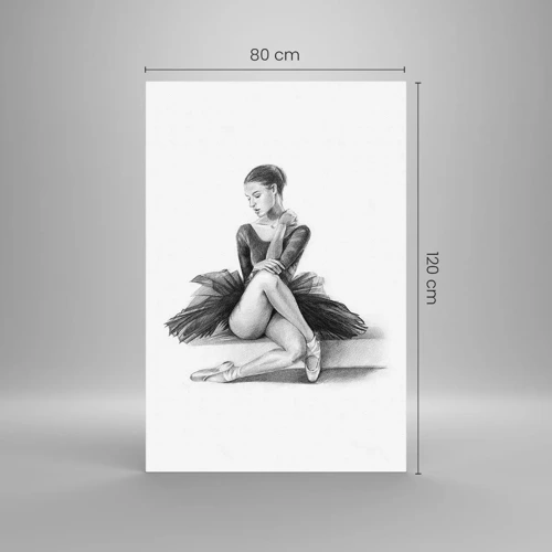 Obraz na skle - Okouzlená tancem - 80x120 cm