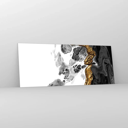 Obraz na skle - Organická kompozice - 100x40 cm