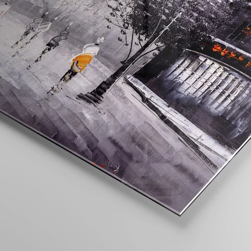 Obraz na skle - Pařížská procházka - 30x30 cm