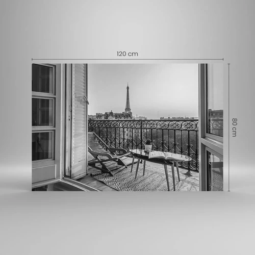 Obraz na skle - Pařížské odpoledne - 120x80 cm
