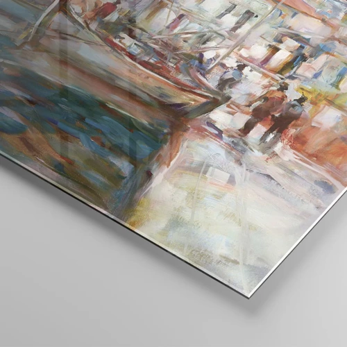 Obraz na skle - Pastelová dovolená - 140x50 cm