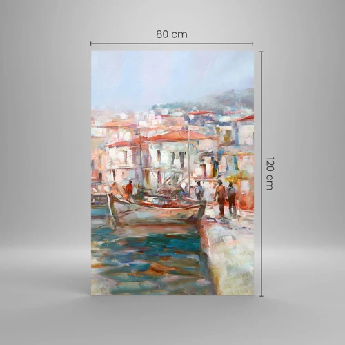 Obraz na skle - Pastelová dovolená - 80x120 cm