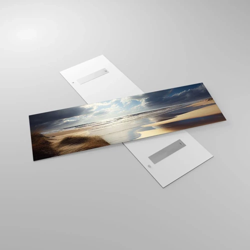 Obraz na skle - Pláž, divoká pláž - 160x50 cm