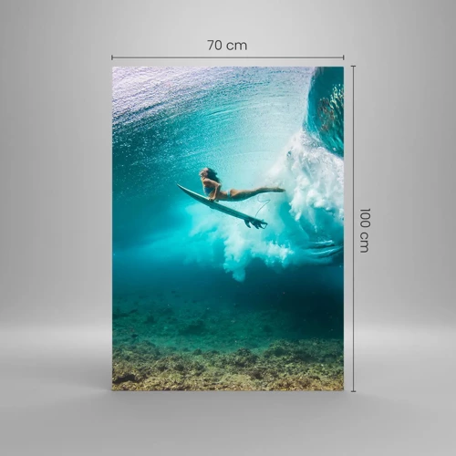 Obraz na skle - Podmořský svět - 70x100 cm