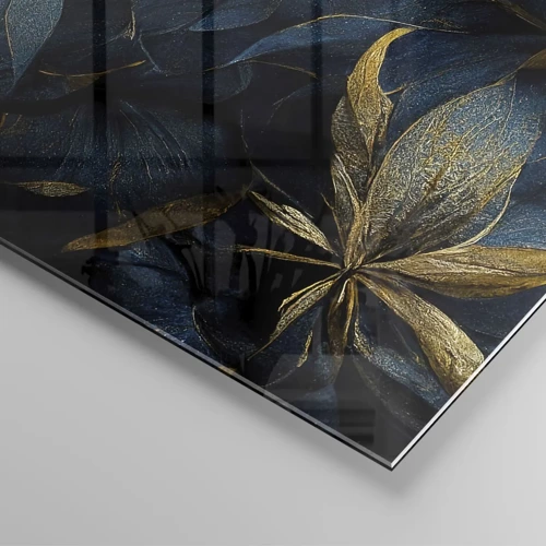 Obraz na skle - Podšívané zlatem - 140x50 cm