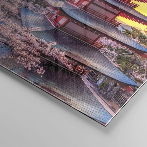 Obraz na skle - Podstata japonského ducha - 50x50 cm