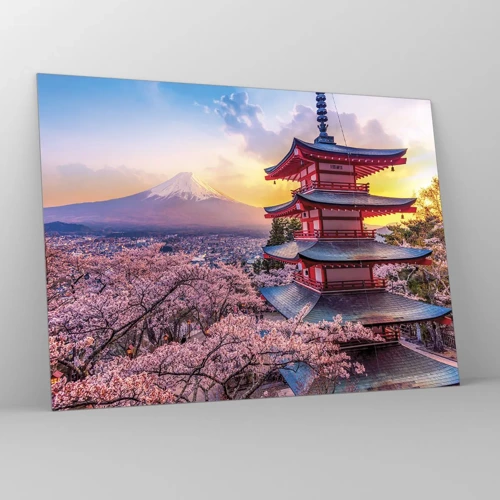 Obraz na skle - Podstata japonského ducha - 70x50 cm