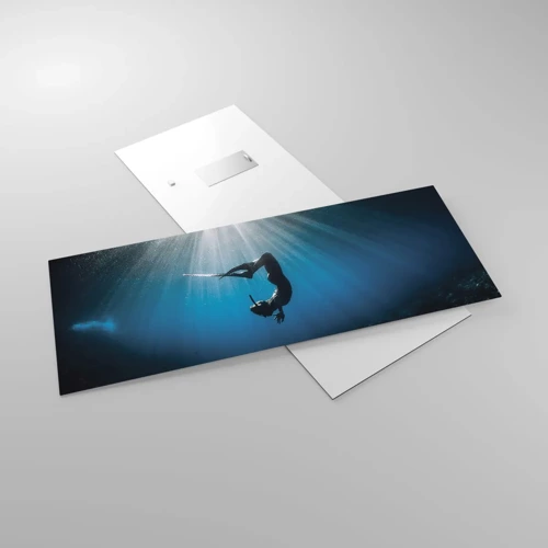 Obraz na skle - Podvodní tanec - 100x40 cm