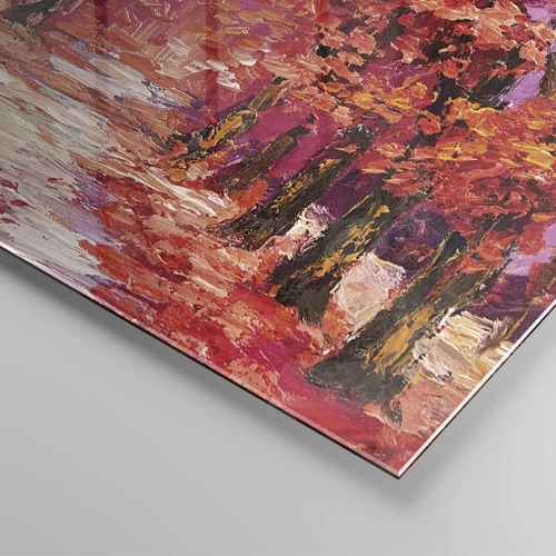 Obraz na skle - Podzimní imprese - 40x40 cm