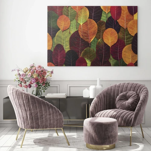 Obraz na skle - Podzimní mozaika - 120x80 cm