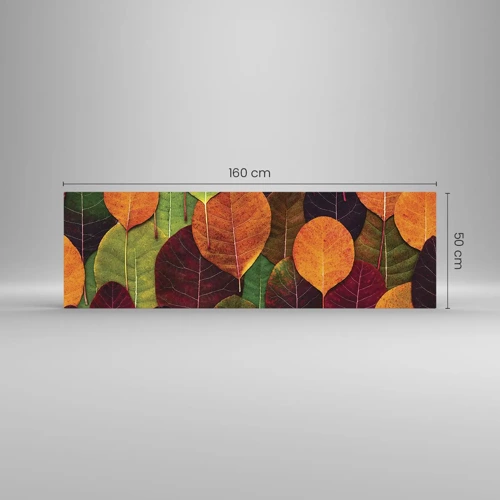 Obraz na skle - Podzimní mozaika - 160x50 cm