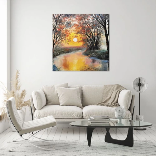 Obraz na skle - Podzimní nádech - 40x40 cm