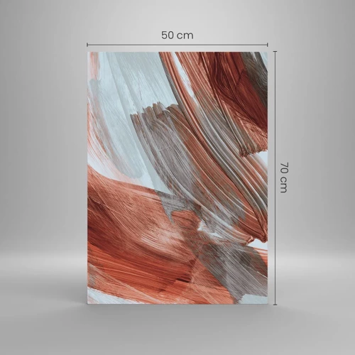 Obraz na skle - Podzimní větrná abstrakce - 50x70 cm