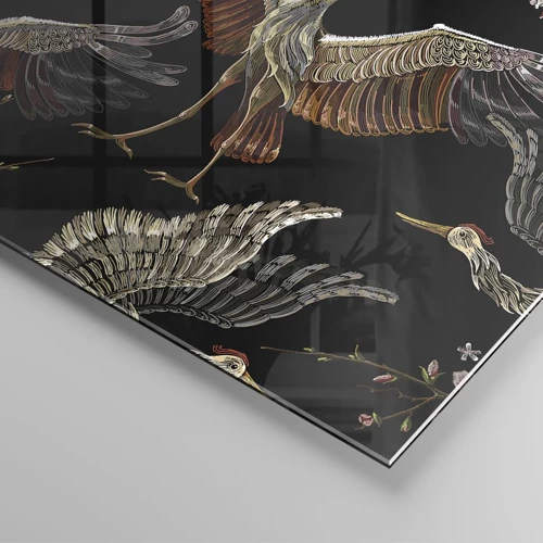 Obraz na skle - Pohádkový pták - 50x50 cm