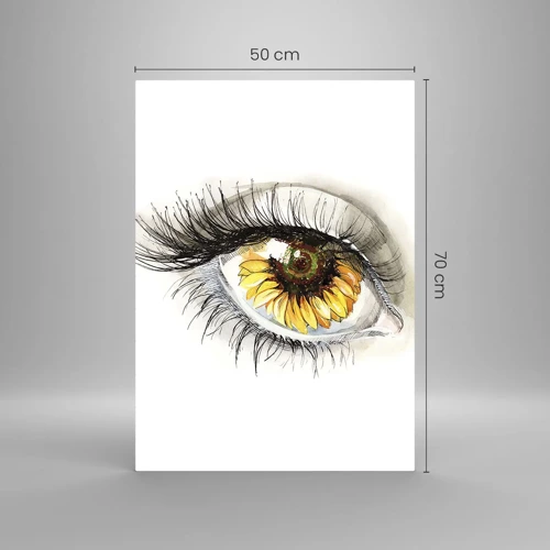 Obraz na skle - Pohled žhavý jako léto - 50x70 cm