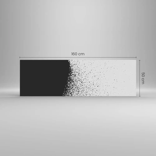Obraz na skle - Pohyb částic - 160x50 cm