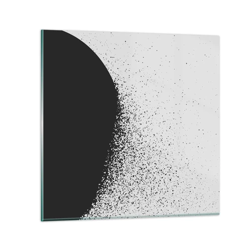 Obraz na skle - Pohyb částic - 30x30 cm