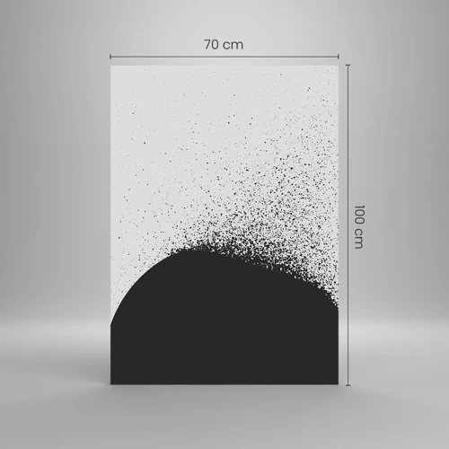 Obraz na skle - Pohyb částic - 70x100 cm