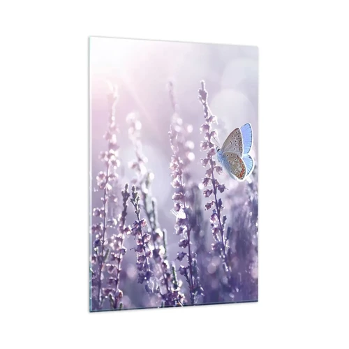 Obraz na skle - Polibek motýla - 80x120 cm