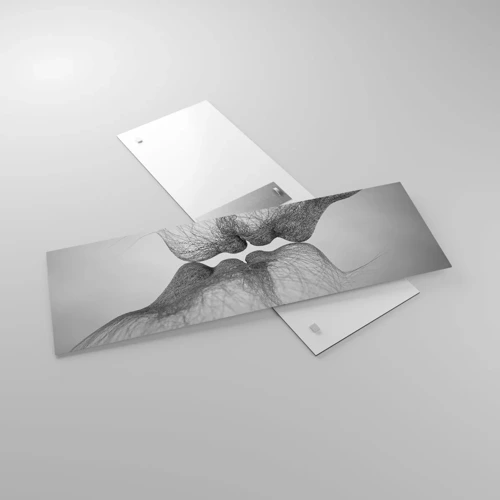 Obraz na skle - Polibek větru - 90x30 cm
